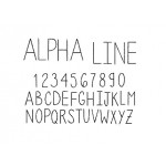 Stickserie - Alpha Line Schriftart